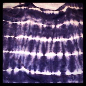 LB blue and whit blousy tank top